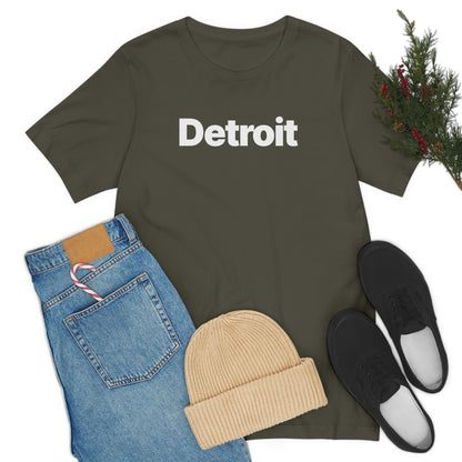 'Detroit' T-Shirt (Small SUV Parody Font) | Unisex Standard Fit