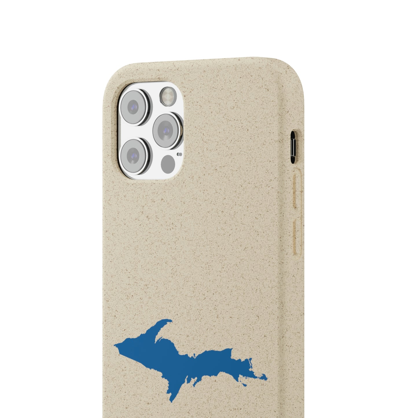 Michigan Upper Peninsula Biodegradable Phone Cases (w/ Azure UP Outline) | Apple iPhone