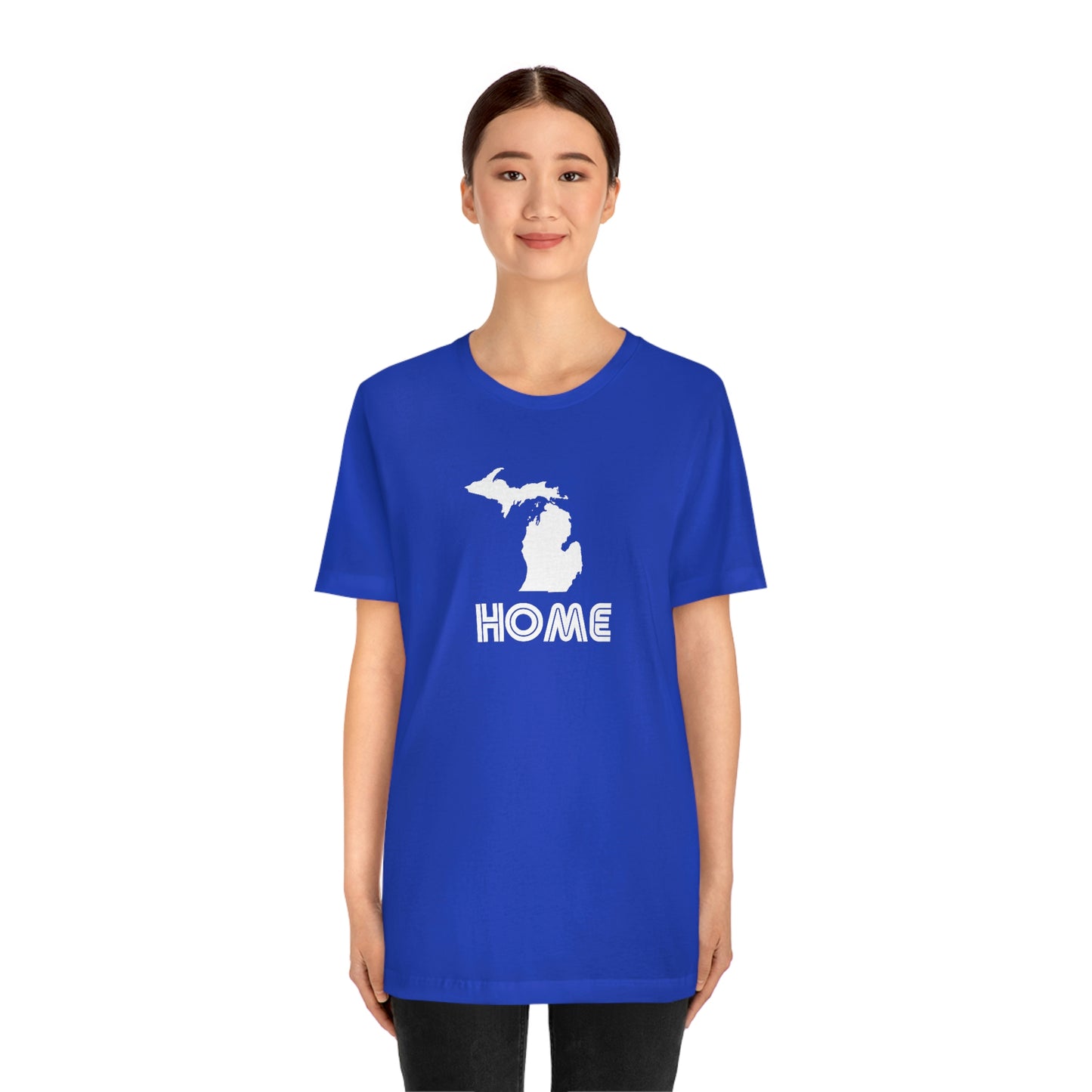 Michigan 'Home' T-Shirt (1970s Audiophile Font) | Unisex Standard Fit