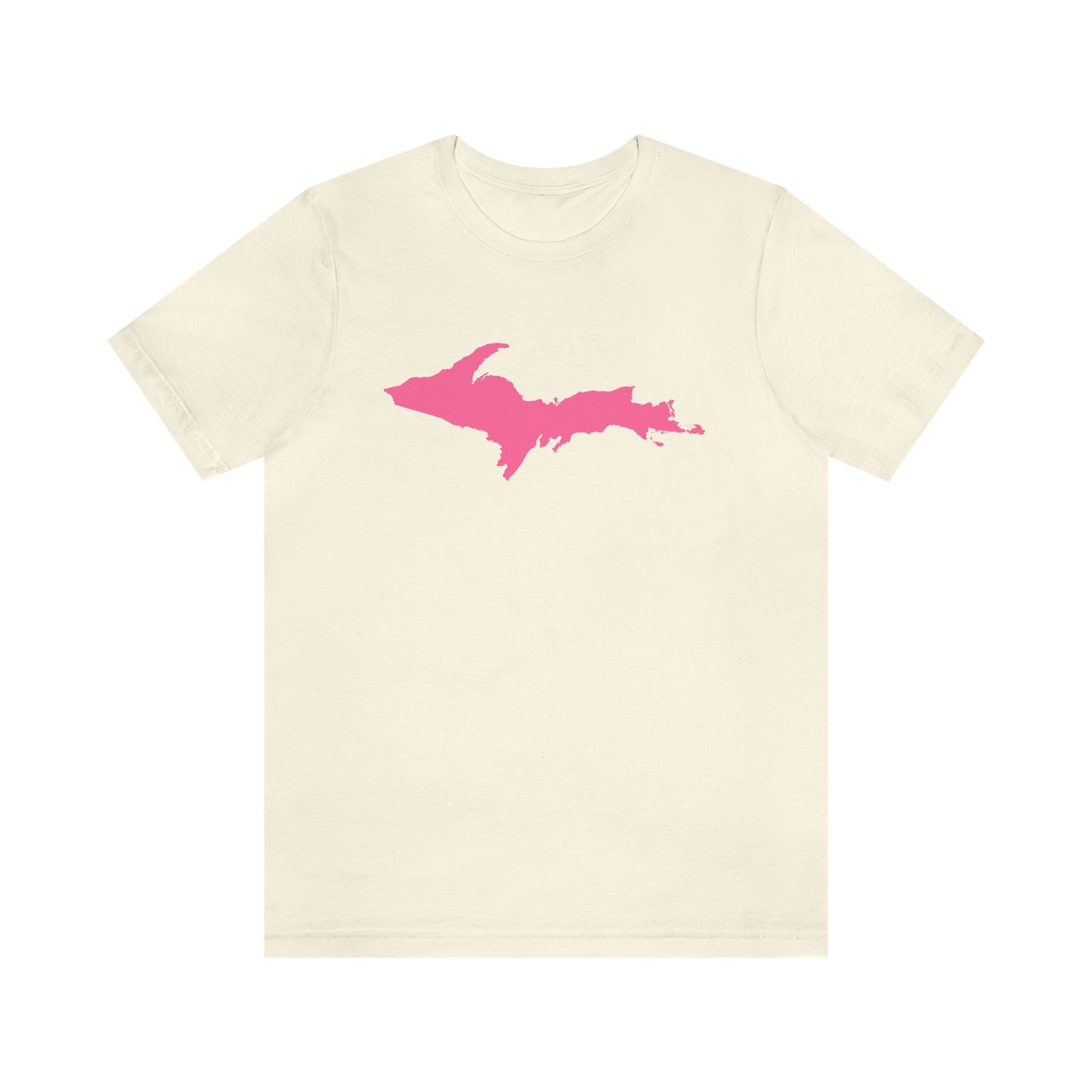 Michigan Upper Peninsula T-Shirt (w/ Pink UP Outline) | Unisex Standard Fit