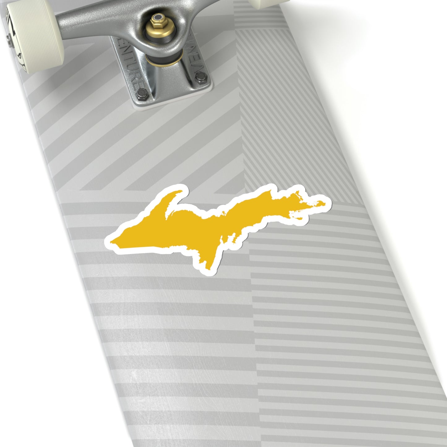 Michigan Upper Peninsula Kiss-Cut Sticker (w/ Gold UP Outline)