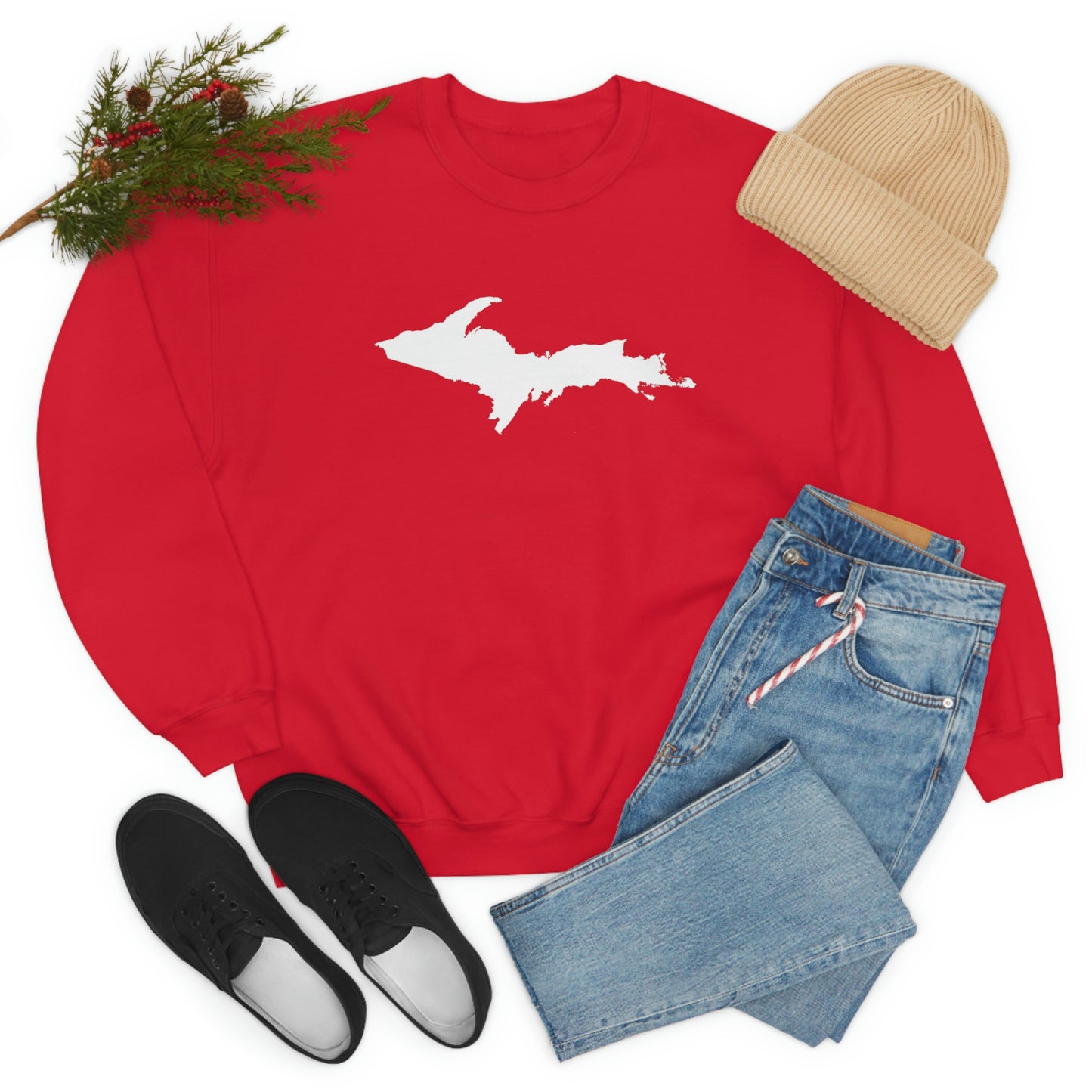 Michigan Upper Peninsula Sweatshirt (w/ UP Outline) | Unisex Standard