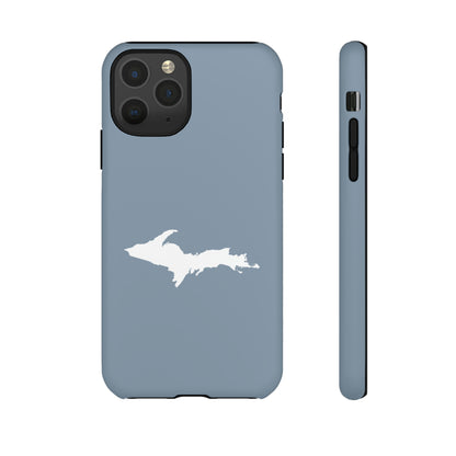 Michigan Upper Peninsula Tough Phone Case (B24 Liberator Grey w/ UP Outline) | Apple iPhone