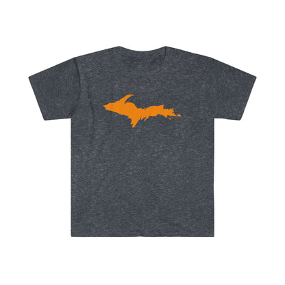 Michigan Upper Peninsula T-Shirt (w/ Orange UP Outline) | Unisex Budget