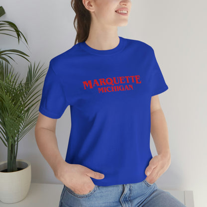 'Marquette Michigan' ' T-Shirt (1980s Drama Parody) | Unisex Standard Fit