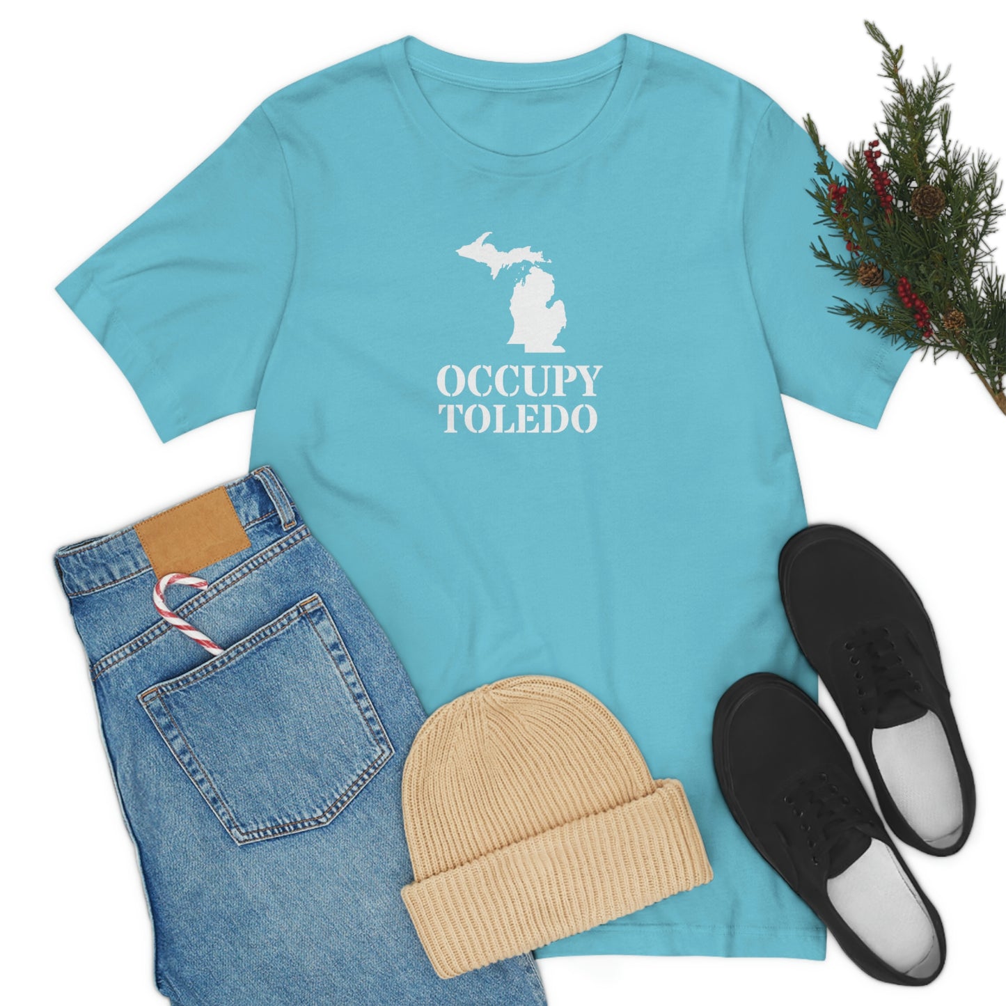 'Occupy Toledo' T-Shirt (w/ Corrected Michigan Outline) | Unisex Standard Fit