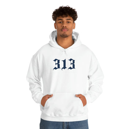 Detroit '313' Hoodie (Old English Font) | Unisex Standard