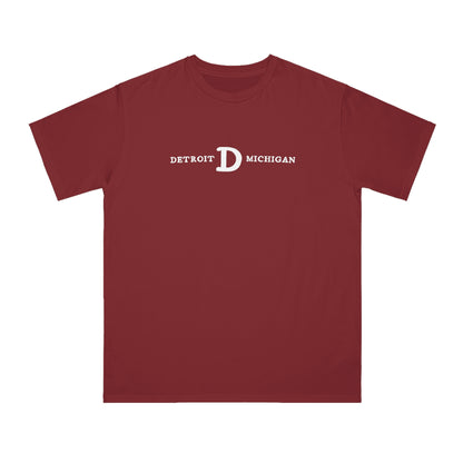 'Detroit Michigan' T-Shirt (w/ Old French D) | Organic Unisex