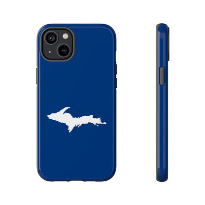 Michigan Upper Peninsula Tough Phone Case (Dearborn Blue w/ UP Outline) | Apple iPhone