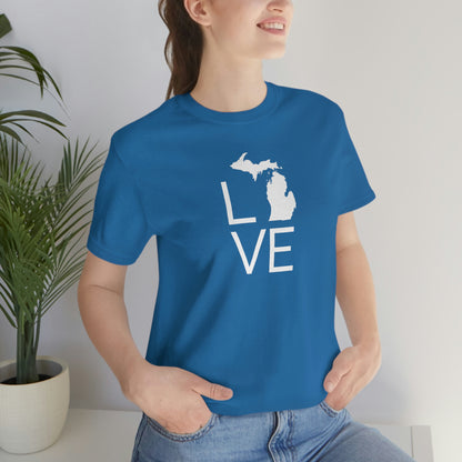 Michigan 'Love' T-Shirt (Thin Sans Font) | Unisex Standard Fit