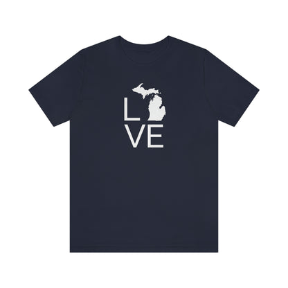 Michigan 'Love' T-Shirt (Thin Sans Font) | Unisex Standard Fit