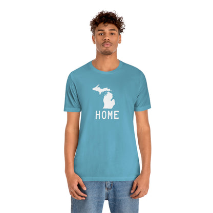 Michigan 'Home' T-Shirt (Licence Plate Font) | Unisex Standard Fit