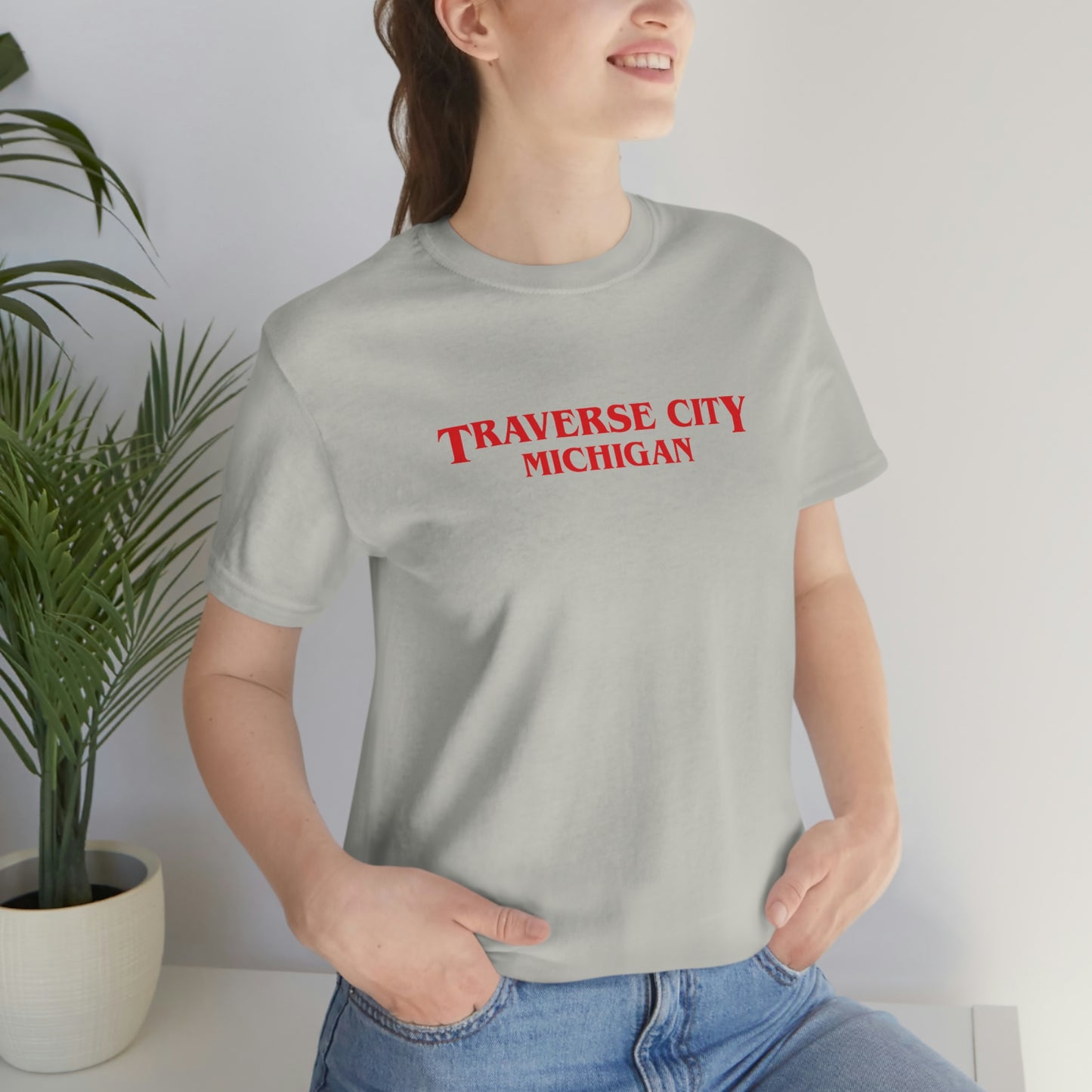 'Traverse City Michigan' ' T-Shirt (1980s Drama Parody) | Unisex Standard Fit