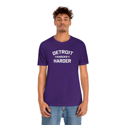 'Detroit Knocks Harder' T-Shirt | Unisex Standard Fit