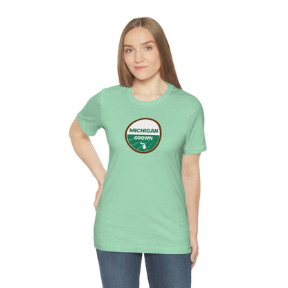 'Michigan Grown' T-Shirt (Agricultural Certification Parody) | Unisex Standard Fit