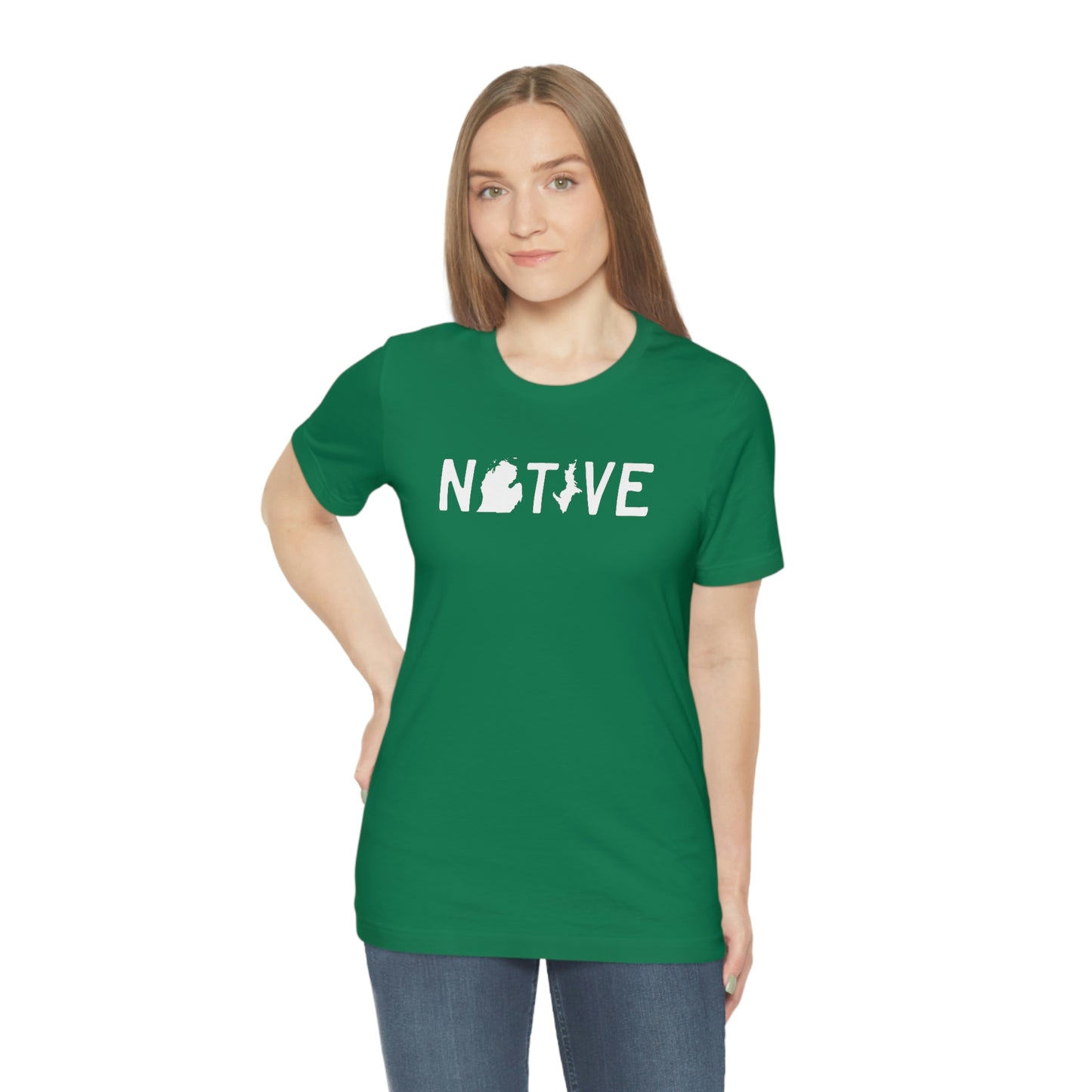 Michigan 'Native' T-Shirt (Licence Plate Font) | Unisex Standard Fit