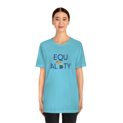 'Equality' Michigan LGBTQ Pride T-Shirt | Unisex Standard Cut