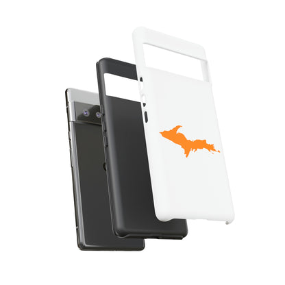 Michigan Upper Peninsula Tough Phone Case (w/ Orange UP Outline) | Samsung & Pixel Android