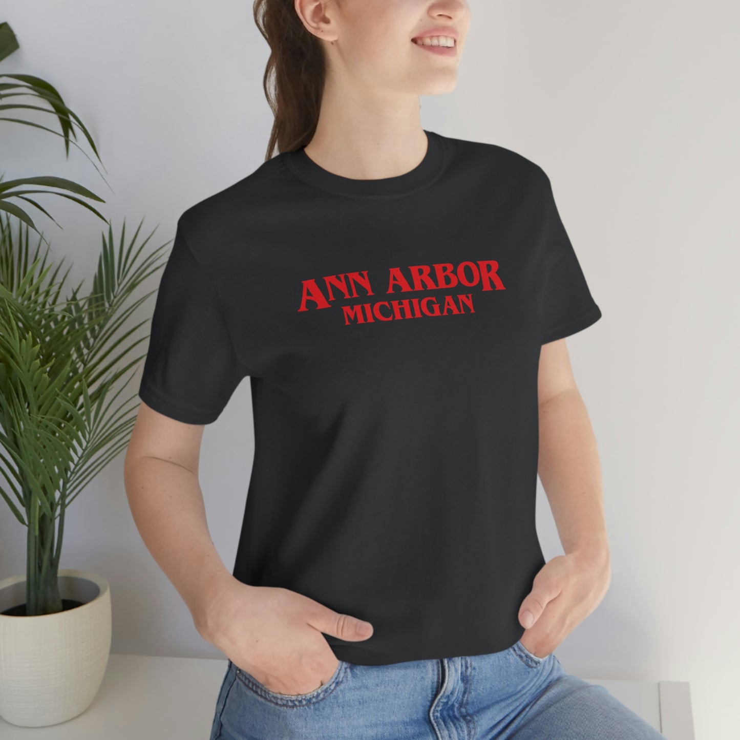 'Ann Arbor Michigan' ' T-Shirt (1980s Drama Parody) | Unisex Standard Fit