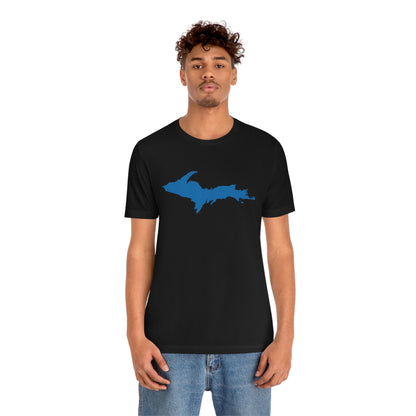 Michigan Upper Peninsula T-Shirt (w/ Azure UP Outline) | Unisex Standard Fit