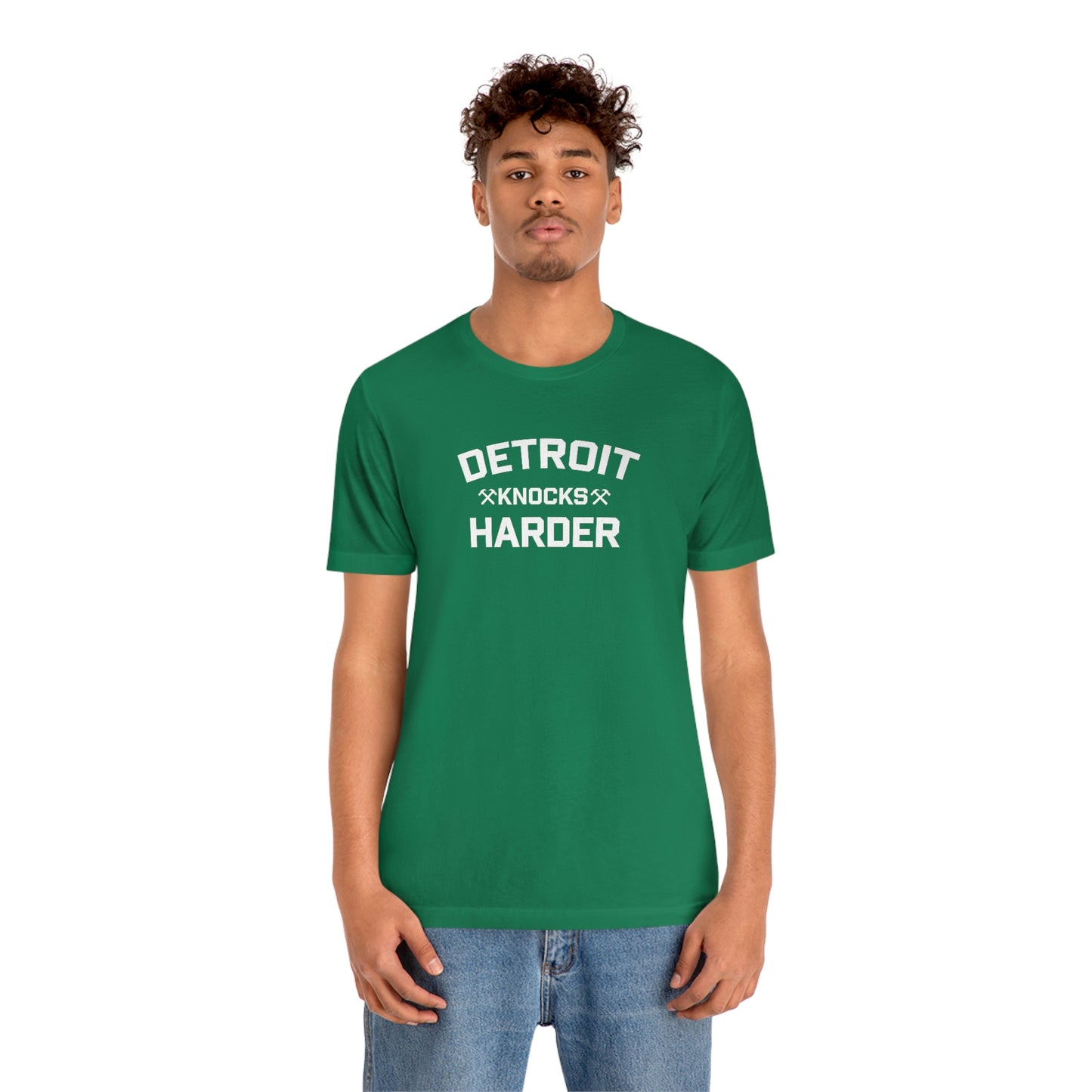 'Detroit Knocks Harder' T-Shirt | Unisex Standard Fit