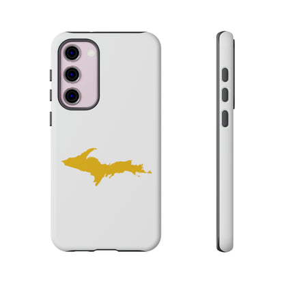 Michigan Upper Peninsula Tough Phone Case (w/ Gold UP Outline) | Samsung & Pixel Android