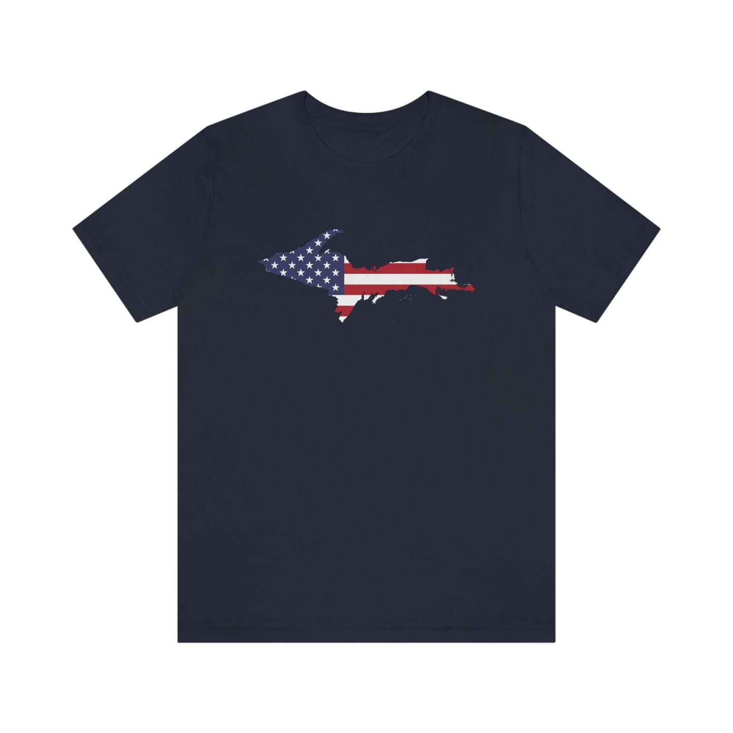 Michigan Upper Peninsula T-Shirt (w/ UP USA Flag Outline) | Unisex Standard Fit