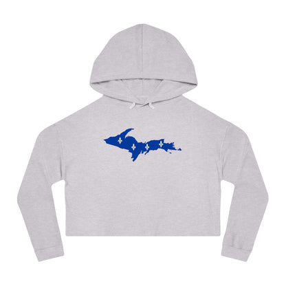 Michigan Upper Peninsula Hoodie (w/ UP Quebec Flag Outline) | Lightweight Cropped