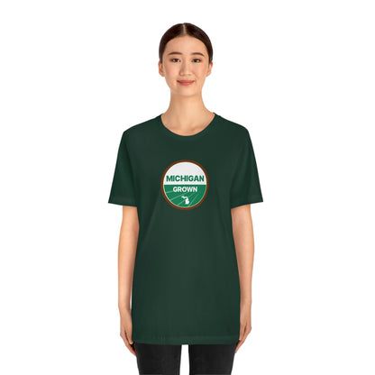 'Michigan Grown' T-Shirt (Agricultural Certification Parody) | Unisex Standard Fit