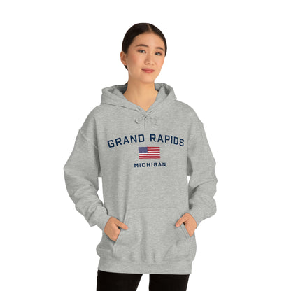 'Grand Rapids Michigan' (w/USA Flag Outline) | Unisex Standard