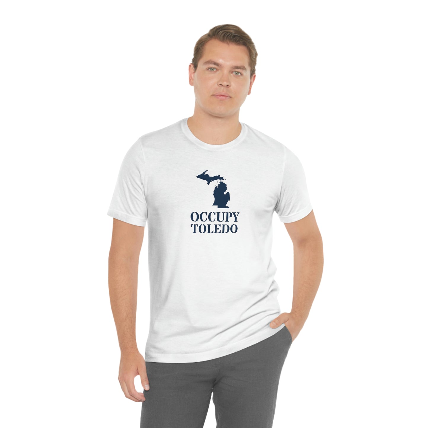 'Occupy Toledo' T-Shirt (w/ Corrected Michigan Outline) | Unisex Standard Fit