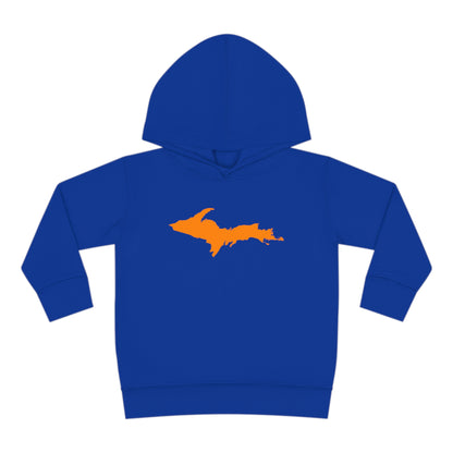 Michigan Upper Peninsula Hoodie (w/ Orange UP Outline) | Unisex Toddler