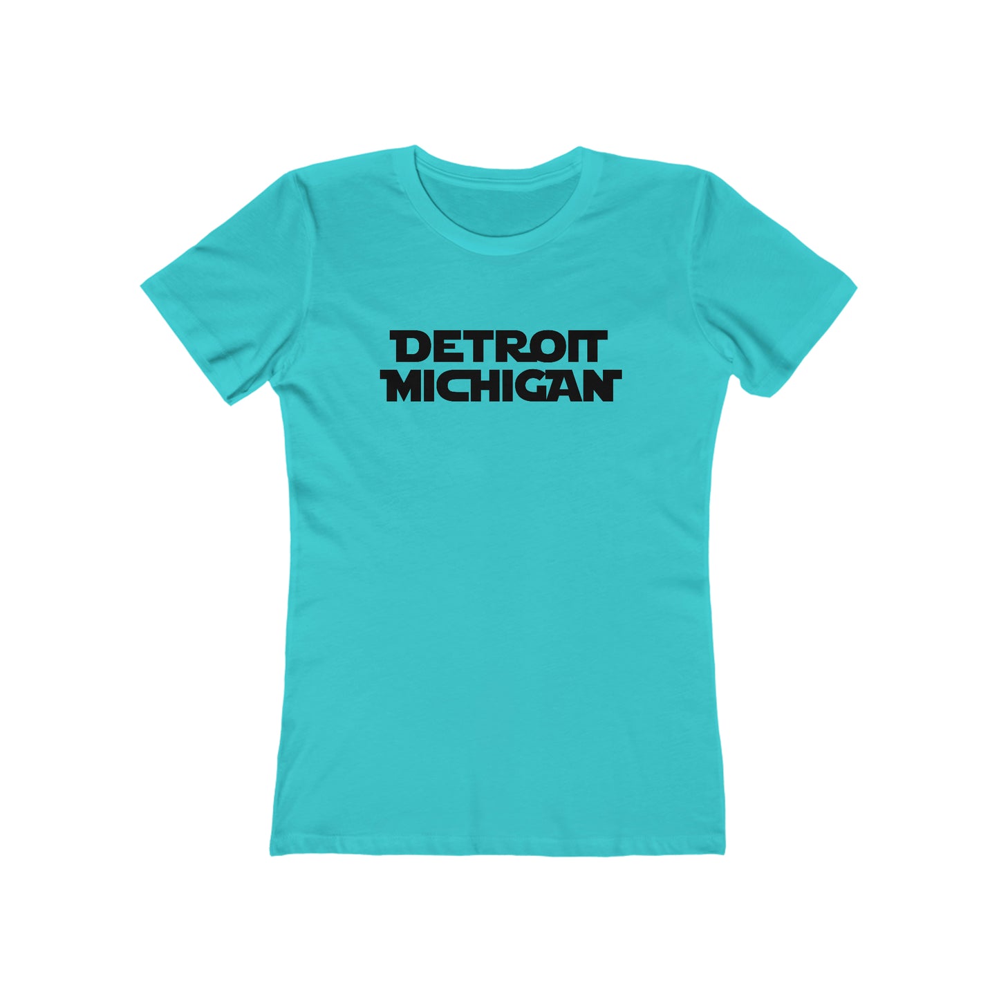 'Detroit Michigan'T-Shirt (1970s Epic Sci-Fi Parody) | Women's Boyfriend Cut