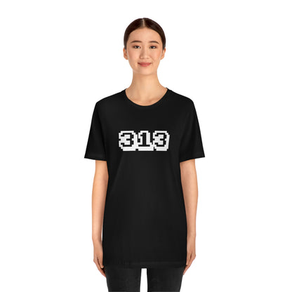 Detroit '313' T-Shirt (Arcade Font) | Unisex Standard Fit