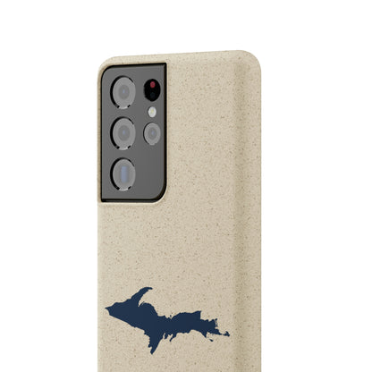 Michigan Upper Peninsula Biodegradable Phone Cases (w/ Navy UP Outline) | Samsung Android