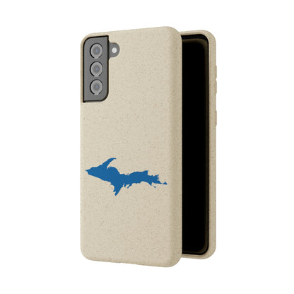 Michigan Upper Peninsula Biodegradable Phone Cases (w/ Azure UP Outline) | Samsung Android