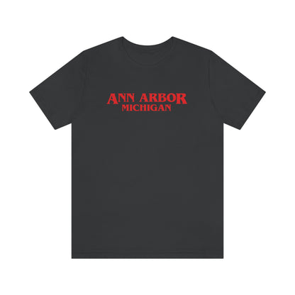 'Ann Arbor Michigan' ' T-Shirt (1980s Drama Parody) | Unisex Standard Fit