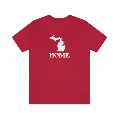 Michigan 'Home' T-Shirt (Woodcut Font) | Unisex Standard Fit