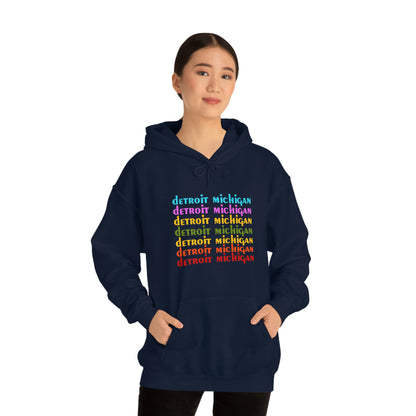 'Detroit Michigan' Hoodie (1970s Sitcom Parody) | Unisex Standard