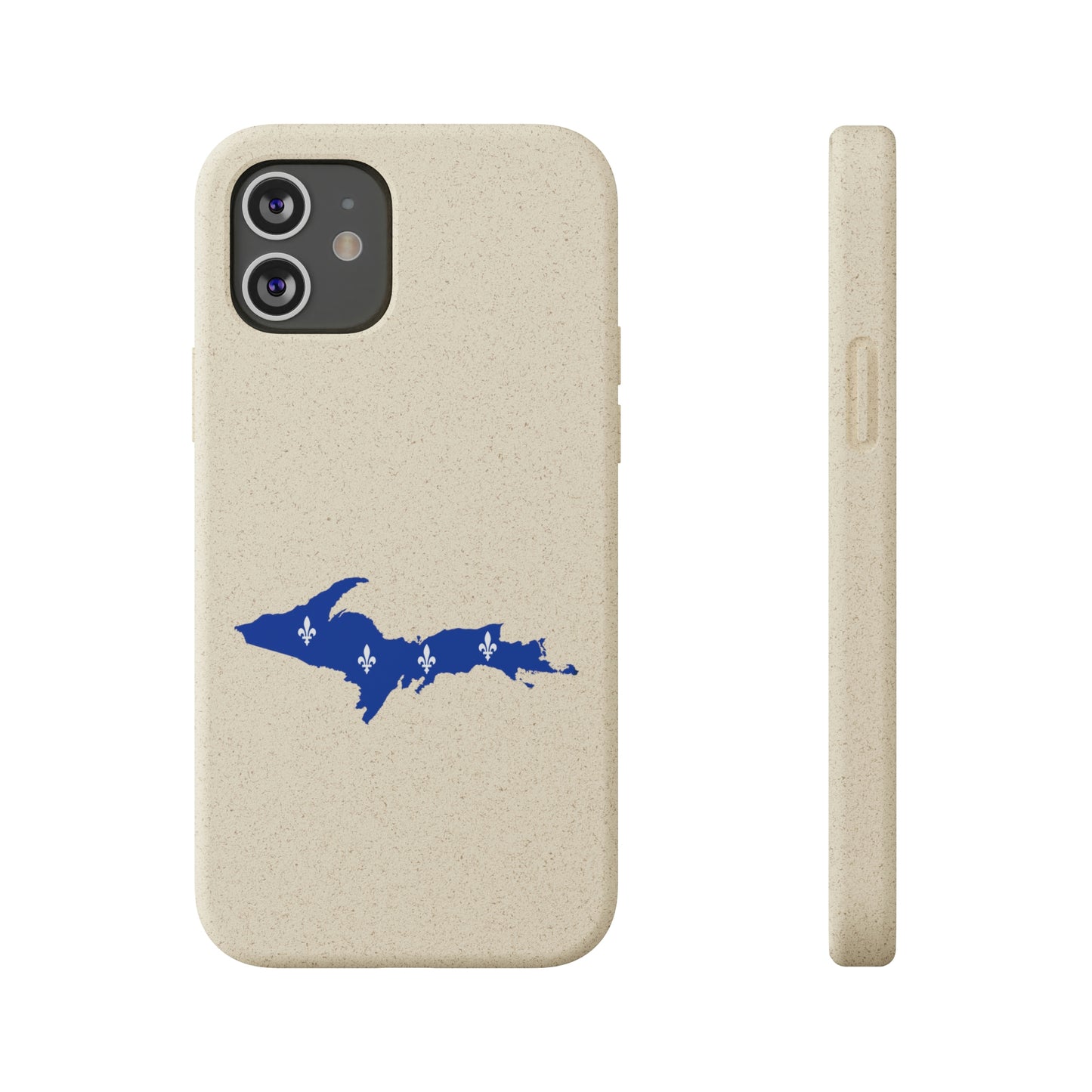 Michigan Upper Peninsula Biodegradable Phone Cases (w/ UP Quebec Flag Outline) | Apple iPhone