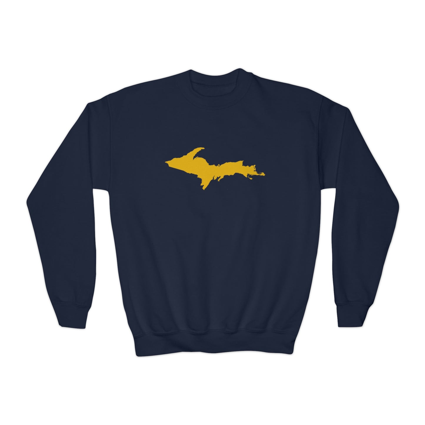 Michigan Upper Peninsula Youth Sweatshirt (w/ Gold UP Outline)