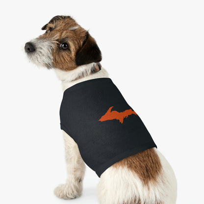 Michigan Upper Peninsula Pet Tank Top (w/ Maple Leaf Orange UP Outline)