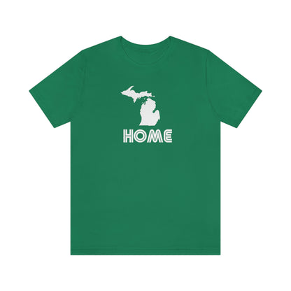 Michigan 'Home' T-Shirt (1970s Audiophile Font) | Unisex Standard Fit