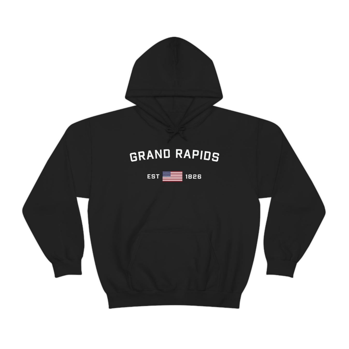 'Grand Rapids EST 1826' (w/USA Flag Outline) | Unisex Standard