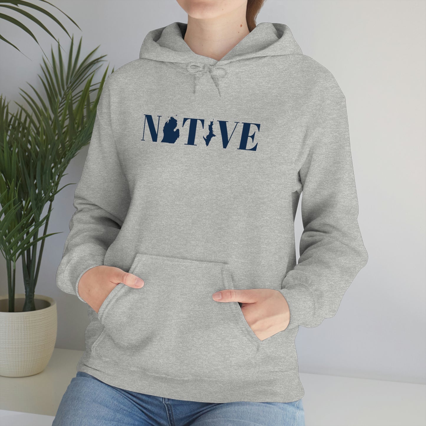 Michigan 'Native' Hoodie (Didone Font) | Unisex Standard