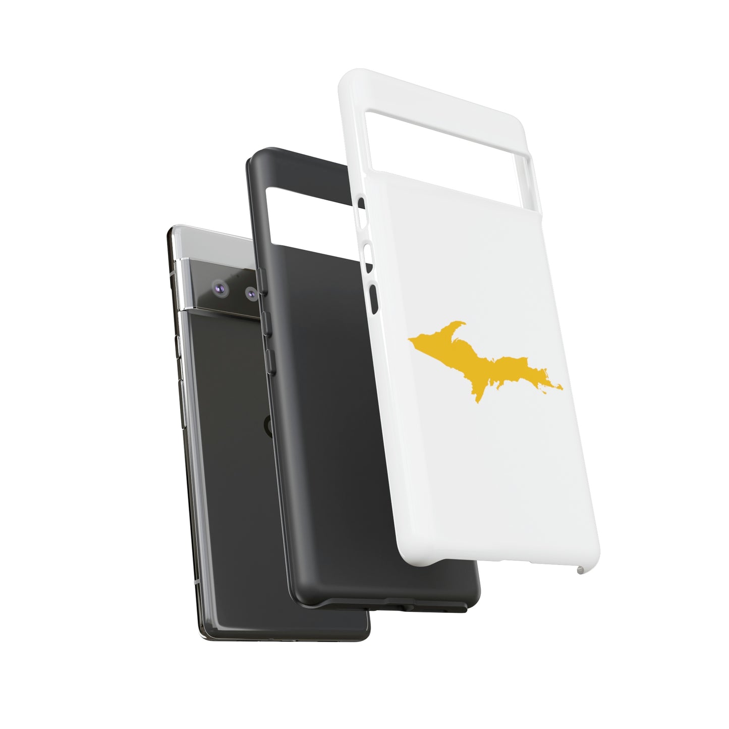 Michigan Upper Peninsula Tough Phone Case (w/ Gold UP Outline) | Samsung & Pixel Android