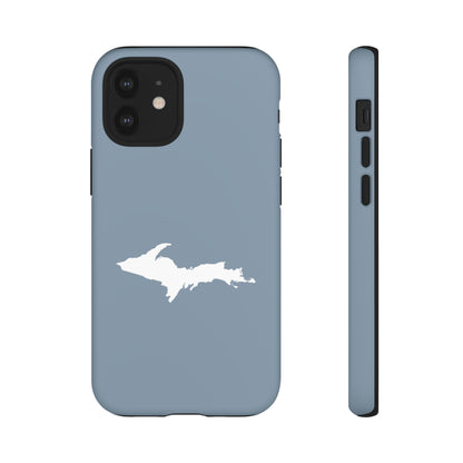 Michigan Upper Peninsula Tough Phone Case (B24 Liberator Grey w/ UP Outline) | Apple iPhone