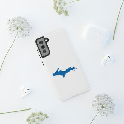 Michigan Upper Peninsula Tough Phone Case (w/ Azure UP Outline) | Samsung & Pixel Android