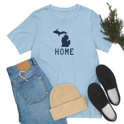 Michigan 'Home' T-Shirt (Licence Plate Font) | Unisex Standard Fit