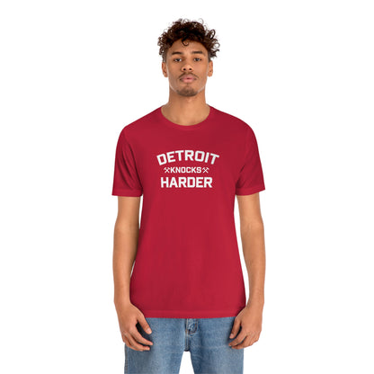 'Detroit Knocks Harder' T-Shirt | Unisex Standard Fit